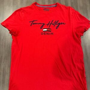 Tommy Hilfiger Bright Red Short Sleeve Tee